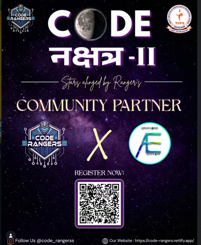 Code Rangers Geek Community Partners — Ajinava Edge